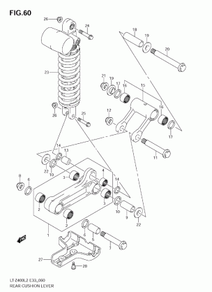 REAR CUSHION LEVER (LT-Z400ZL2)