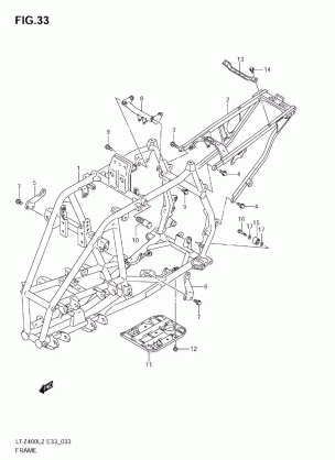 FRAME (LT-Z400ZL2)