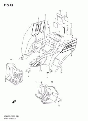 REAR FENDER (LT-Z400ZL2)