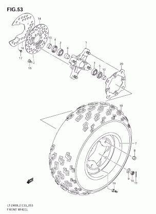 FRONT WHEEL (LT-Z400L2)