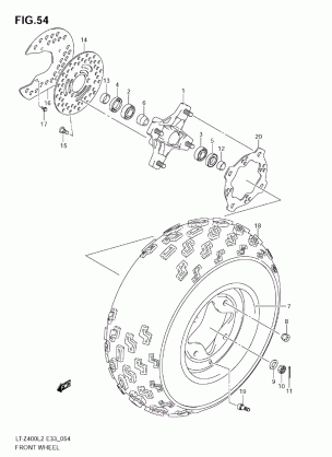 FRONT WHEEL (LT-Z400ZL2)