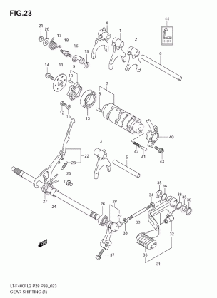 GEAR SHIFTING (1) (LT-F400F E28)