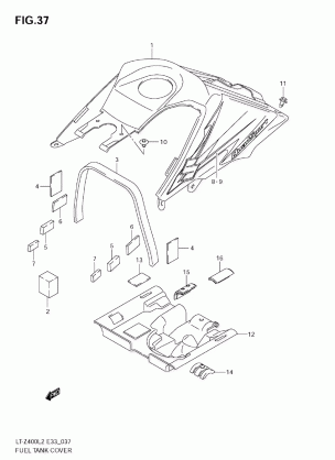 FUEL TANK COVER (LT-Z400L2)