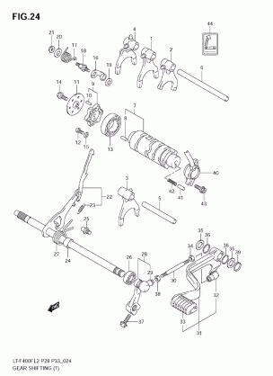 GEAR SHIFTING (1) (LT-F400F E33)