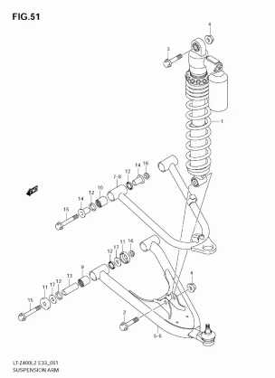 SUSPENSION ARM (LT-Z400L2)