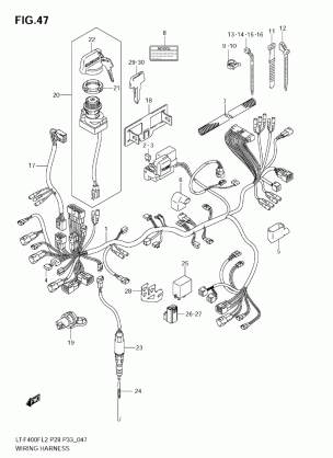 WIRING HARNESS (LT-F400F E33)