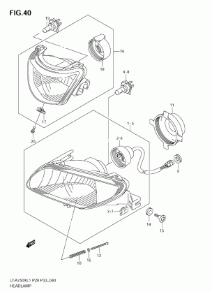 HEADLAMP (LT-A750XL1 E33)