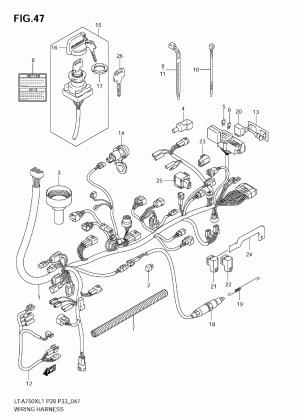 WIRING HARNESS (LT-A750XL1 E28)