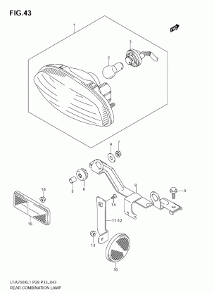 REAR COMBINATION LAMP (LT-A750XL1 E28)