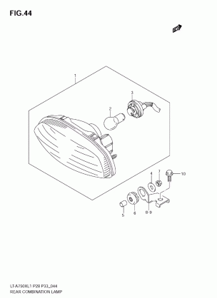 REAR COMBINATION LAMP (LT-A750XL1 E33)