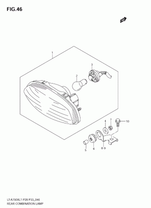 REAR COMBINATION LAMP (LT-A750XZL1 E33)