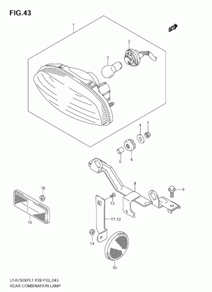 REAR COMBINATION LAMP (LT-A750XP L1 E28)