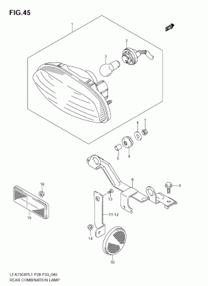 REAR COMBINATION LAMP (LT-A750XPZ L1 E28)