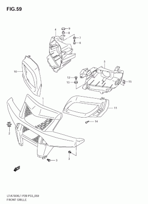 FRONT GRILLE (LT-A750XL1 E28)