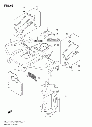 FRONT FENDER (LT-A750XP L1 E28)