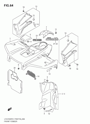 FRONT FENDER (LT-A750XP L1 E33)