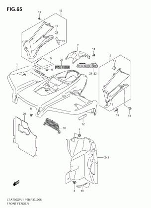 FRONT FENDER (LT-A750XPZ L1 E28)