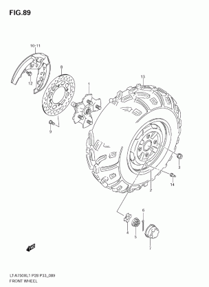 FRONT WHEEL (LT-A750XL1 E28)