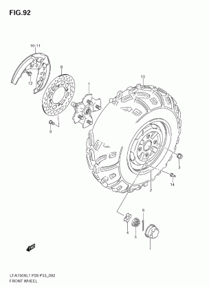 FRONT WHEEL (LT-A750XZL1 E33)