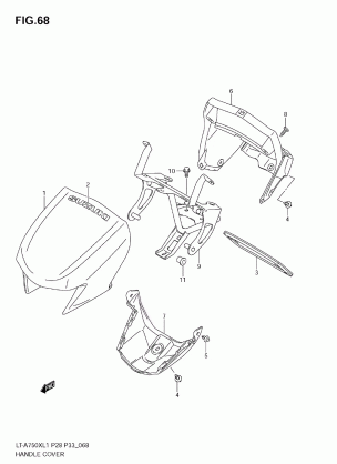 HANDLE COVER (LT-A750XL1 E28)