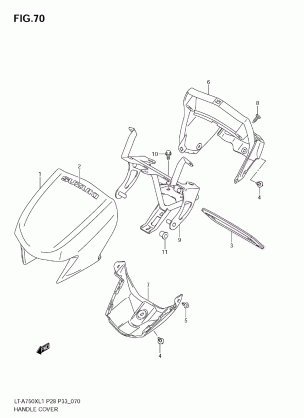 HANDLE COVER (LT-A750XZL1 E28)