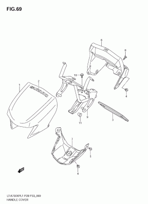 HANDLE COVER (LT-A750XP L1 E33)