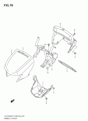 HANDLE COVER (LT-A750XPZ L1 E28)