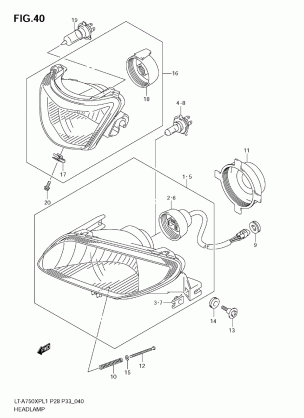 HEADLAMP (LT-A750XP L1 E33)