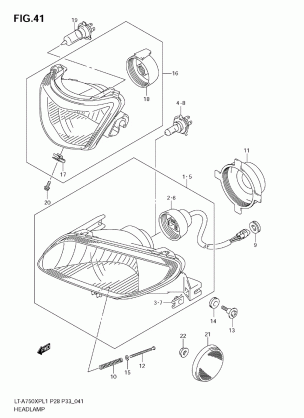 HEADLAMP (LT-A750XPZ L1 E28)