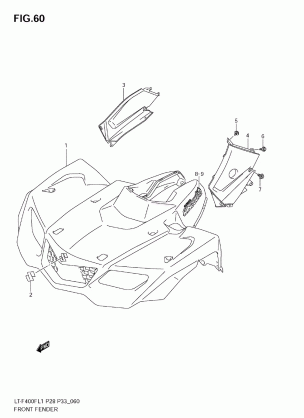 FRONT FENDER (LT-F400FZL1 E28)