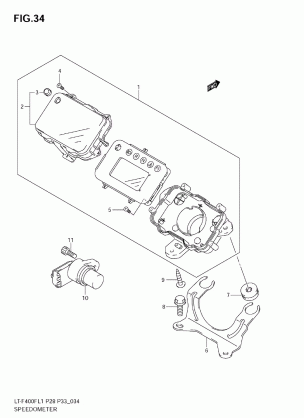 SPEEDOMETER (LT-F400FL1 E28)