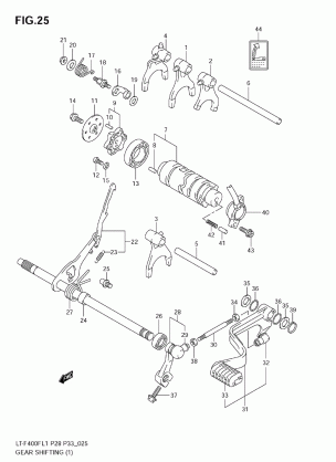 GEAR SHIFTING (1)(LT-F400FZL1 E28)