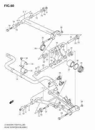 REAR SUSPENSION ARM (MODEL K7)