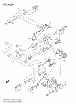 REAR SUSPENSION ARM (MODEL K8 / K9)