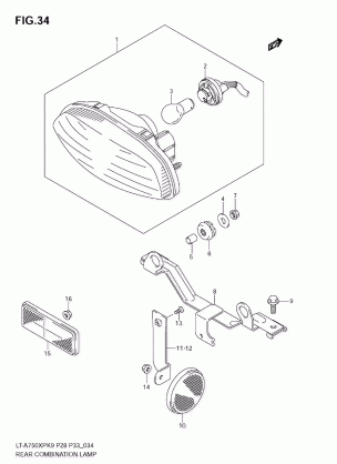 REAR COMBINATION LAMP (E28)