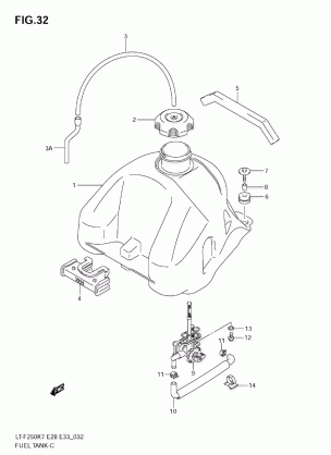 FUEL TANK (MODEL K7 / K8)