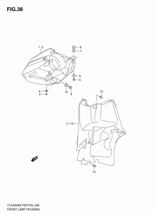 FRONT LAMP HOUSING