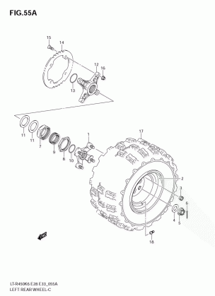 LEFT REAR WHEEL (MODELK K8)