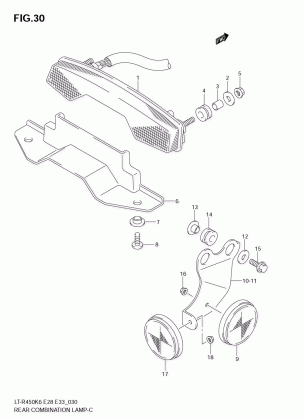 REAR COMBINATION (LT-R450K6 / K7 / K8 / ZK8 E28)