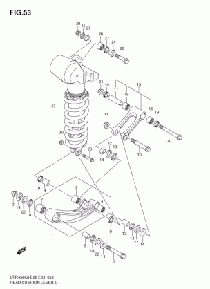 REAR CUSHION LEVER (MODEL K6 / K7)