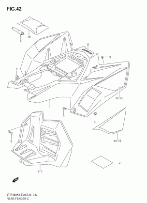 REAR FENDER (MODEL K6 / K7)