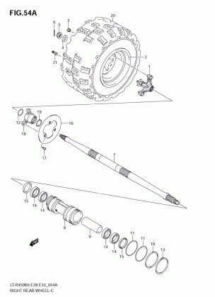 RIGHT REAR WHEEL (MODEL K8)