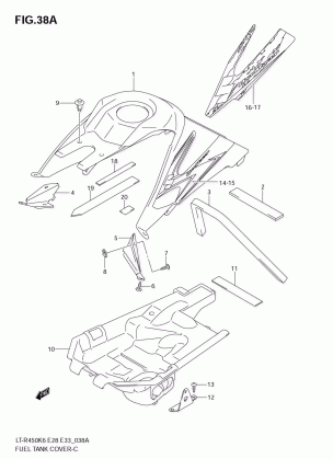 FUEL TANK COVER (MODEL K8)