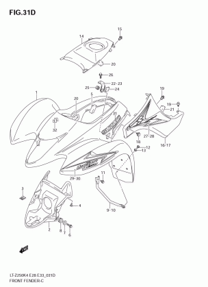 FRONT FENDER (MODEL K8)