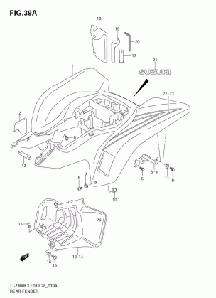 REAR FENDER (MODEL K5 / K6)