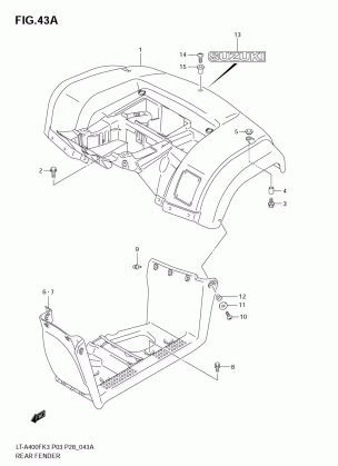 REAR FENDER (MODEL K4 / K5 / K6 / K7)