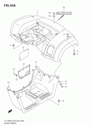 REAR FENDER (MODEL K4 / K5 / K6 / K7)