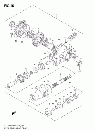 FINAL BEVEL GEAR (REAR)(MODEL K3)