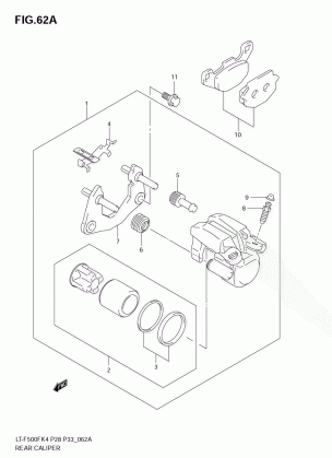 REAR CALIPER (MODEL K5 / K6 / K7)