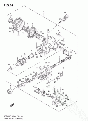 FINAL BEVEL GEAR (REAR)(MODEL K4)